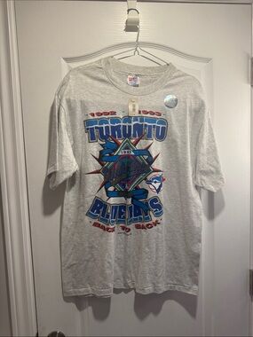 337-VTG 1993 Toronto Blue Jays Back to Back World Series Champions T-Shirt NWT